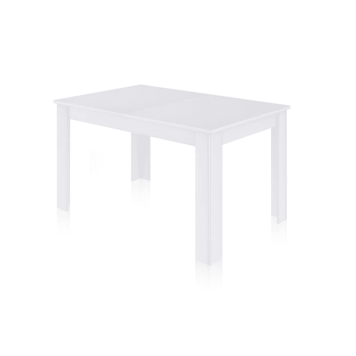 Mesa de comedor extensible Danna Artik White (Branco mate) 123 x 78 x 75 cm