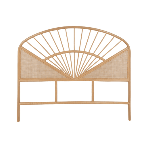 Cabeceira de vime natural e cana, Tomia, Natural, 162x3x130 cm
