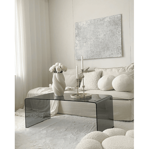 Mesa de centro KENDALL Vidro de segurança (temperado) Preto