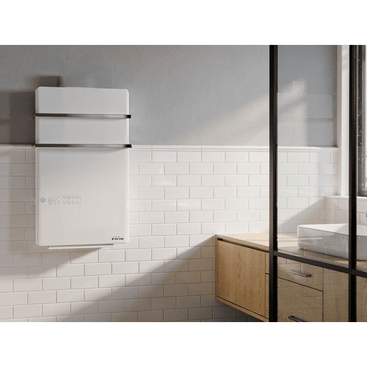 cantos arredondados, painel LED, programável semanalmente, sensor de presença, protecção IPX4