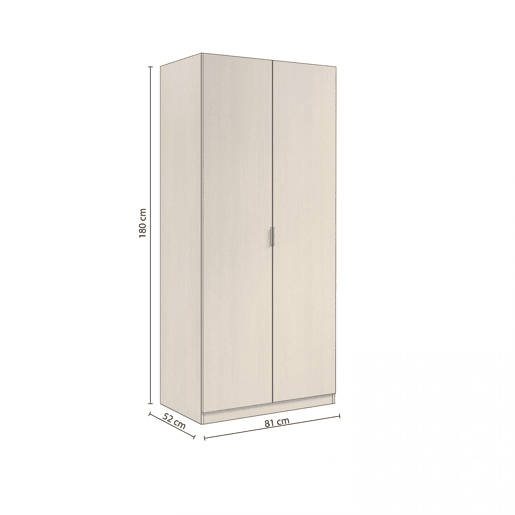 Roupeiro Astra 2 portas Carvalho 81 x 180 x 52 cm