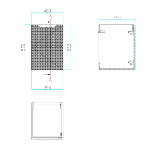 Móvel lavatório 120cm 2 gavetas 1 porta Mallory Bege e madeira