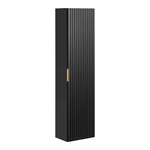 Lavatório individual 60 cm com espelho LED e coluna Adriel Preto