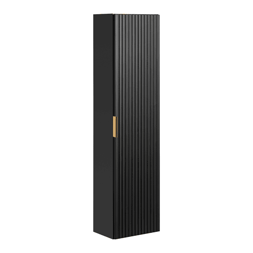 Lavatório duplo 120 cm com espelhos LED e coluna Adriel Preto