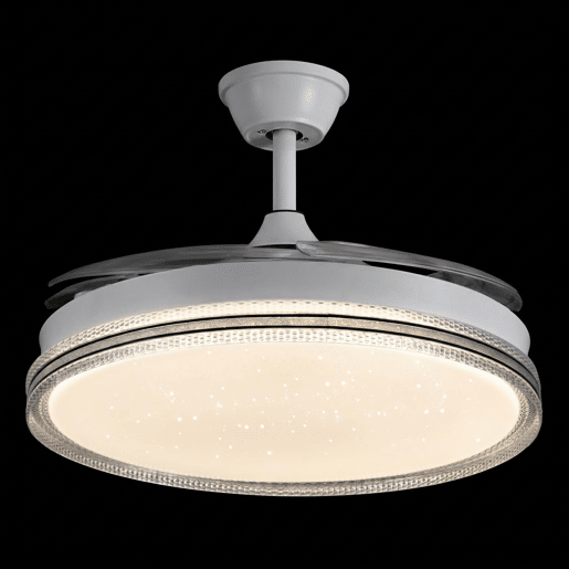 Lâmpada de ventilador de teto com luz LED de 70 W, motor DC silencioso, 6 velocidades, iluminação de quarto de sala de estar Lâmpada de ventilador de teto com luz LED de 70 W, motor DC silencioso, 6 velocidades, iluminação de quarto de sala de estar