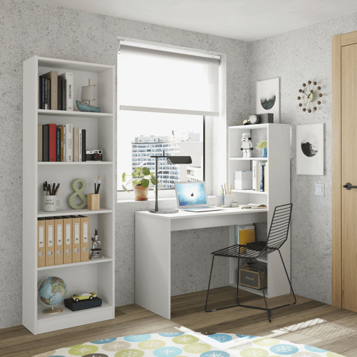Estante de juventude Smile Artik White (Branco mate) 52 x 180 x 25 cm