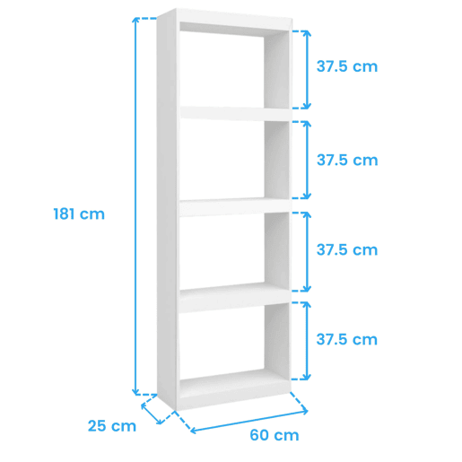 Prateleira de Jantar Talio Branco Fosco 181x60x25 cm