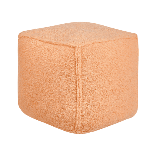 Pufe ALIPUR Bouclé Laranja 40 cm 40 cm 40 cm
