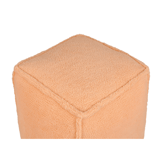 Pufe ALIPUR Bouclé Laranja 40 cm 40 cm 40 cm