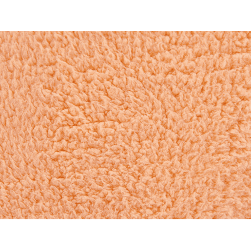 Pufe ADLANA Bouclé Laranja 50 cm 50 cm 30 cm