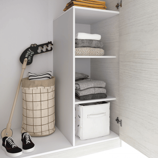 Roupeiro para jovens Axim Alpes Brancos - Basalto 90 x 200 x 52 cm