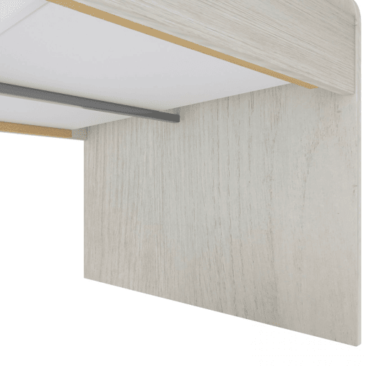 Cama de casal juvenil Axim Alpes Brancos - Basalto 198 x 69 x 96 cm