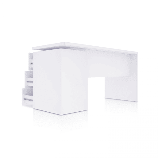 Mesa de escrita Sasha Artik White (Branco mate) 138 x 74 x 60 cm