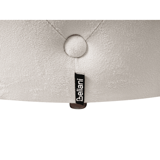 Pufe COROLLA Veludo Creme claro 40 cm 40 cm 40 cm
