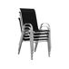 Conjunto De Jardín Mesa + 8 sillas de Textileno Conjunto De Jardín Mesa + 8 sillas de Textileno Negro