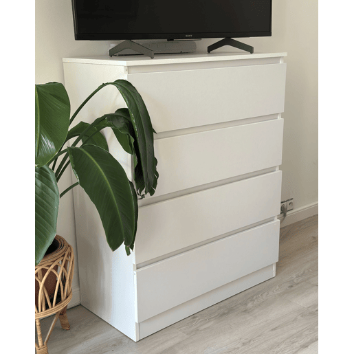 Cómoda 4 gavetas WINNIPEG Branco Cómoda 4 gavetas WINNIPEG Branco