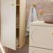 Conjunto mueble lavabo individual y columna Sanae 80 Conjunto mueble lavabo individual y columna Sanae 80 Beige