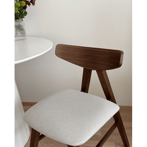 Conjunto de 2 cadeiras de jantar LACOTA Madeira Castanho escuroCinzento