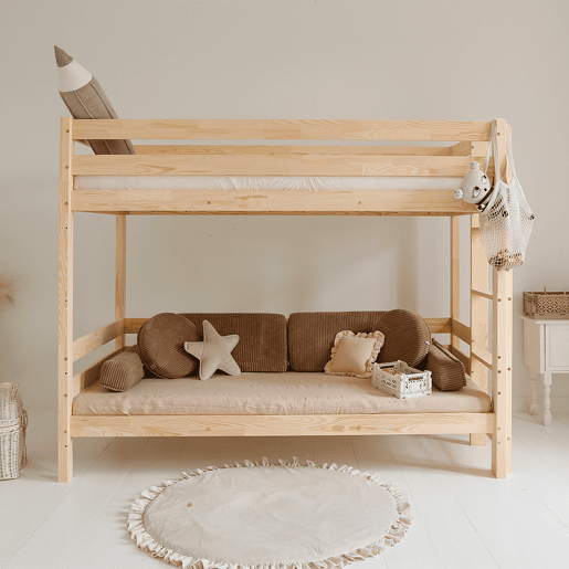 Beliche 90x190 com bases de ripas e gaveta incluídas Anaëlle Bois