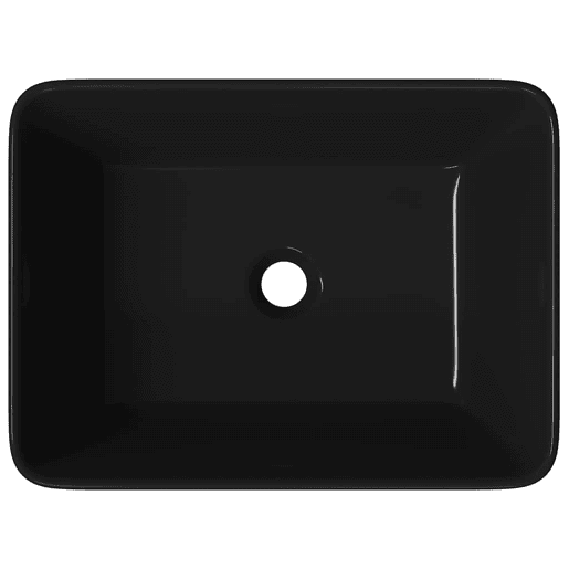 vidaXL Lavatório 40x30x13 cm cerâmica preto vidaXL Lavatório 40x30x13 cm cerâmica preto
