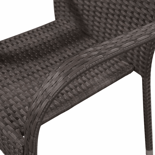 vidaXL Cadeiras de exterior empilháveis 4 pcs vime PE castanho vidaXL Cadeiras de exterior empilháveis 4 pcs vime PE castanho