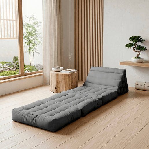Colchão de solo modular de 1 lugar em poliuretano cinza escuro Colchão de solo modular de 1 lugar em poliuretano cinza escuro