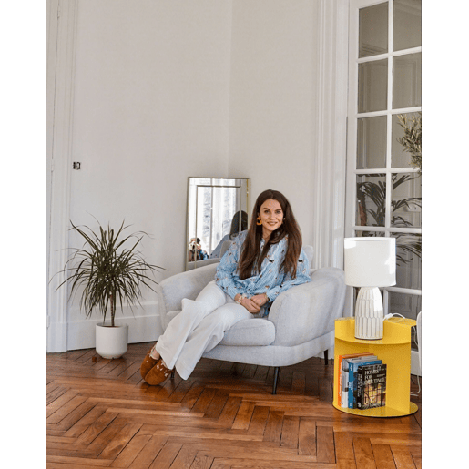 Mesa de apoio TAGGART Metal Amarelo