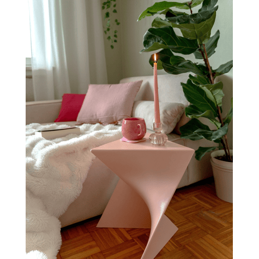 Mesa de apoio PECOS Rosa pastel