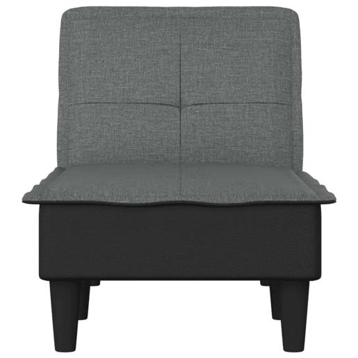 vidaXL Chaise longue tecido cinzento-escuro vidaXL Chaise longue tecido cinzento-escuro