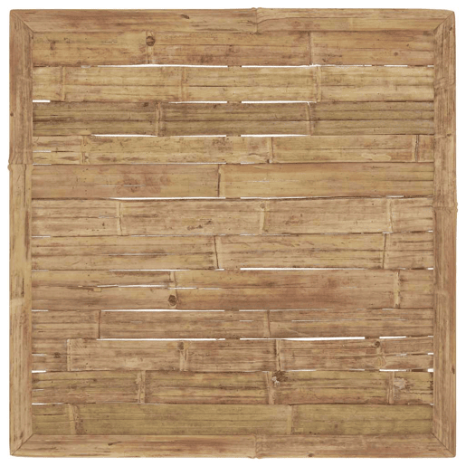 vidaXL 3 pcs conj. lounge p jardim em bambu c almofadões branco nata