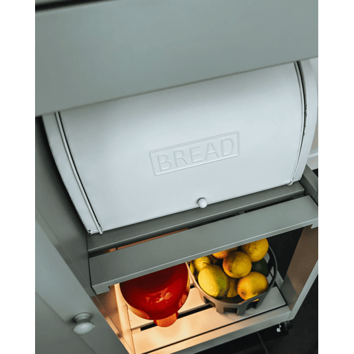 Caixa para pão CAROUBE Metal Branco Caixa para pão CAROUBE Metal Branco