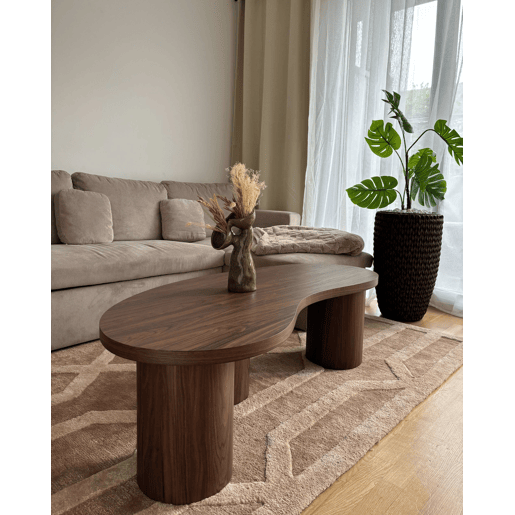 Mesa de centro EASTON Castanho escuro