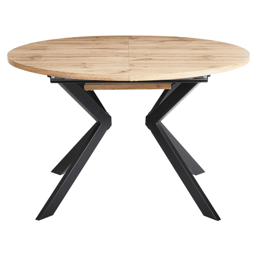 Mesa de jantar extensível CARLEA Castanho claro 120160 cm 120 cm