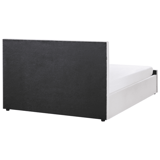Cama baú Tecido AMIENS 160 x 200 cm Creme