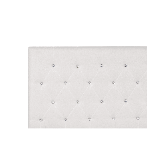Cama baú Tecido AMIENS 160 x 200 cm Creme