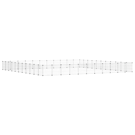 vidaXL Gaiola p animais de 44 painéis c porta 35x35 cm aço preto