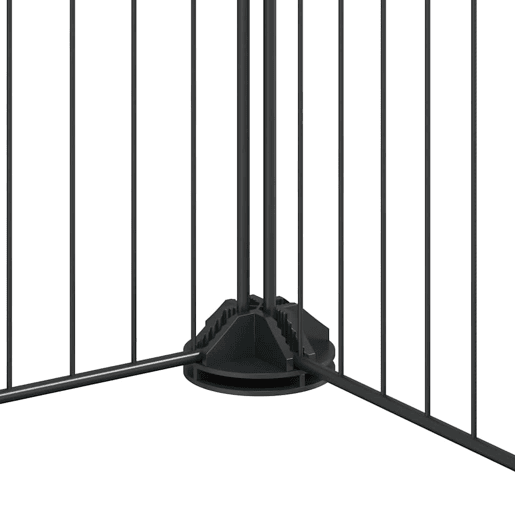 vidaXL Gaiola p animais de 44 painéis c porta 35x35 cm aço preto