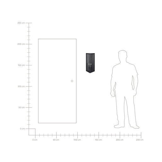 Beliani Iluminação de parede para exterior PACTOLUS
