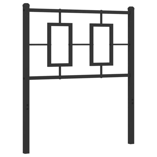vidaXL Cabeceira de cama 75 cm metal preto vidaXL Cabeceira de cama 75 cm metal preto