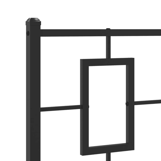 vidaXL Cabeceira de cama 75 cm metal preto vidaXL Cabeceira de cama 75 cm metal preto