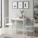 Pack de Mesa Extensible y 2 Sillas de Cocina Butterfly 55x61 Pack de Mesa Extensible y 2 Sillas de Cocina Butterfly 55x61 Blanco