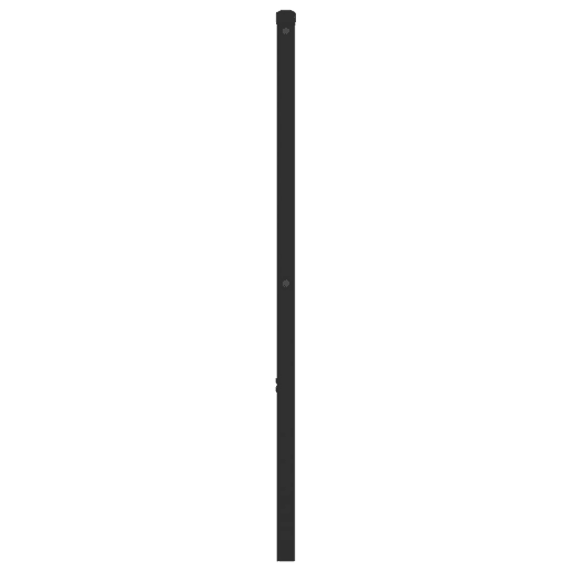 vidaXL Cabeceira de cama 193 cm metal preto