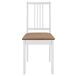 Conjunto de comedor sillas y mesa extensible Conjunto de comedor sillas y mesa extensible Blanco