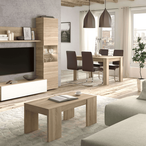 Estante baixa Tibet em branco fosco 75x50x24 cm Estante Estante baixa Tibet em branco fosco 75x50x24 cm Estante