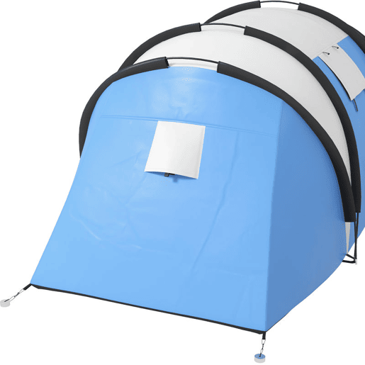 Outsunny Tenda de Campismo Familiar para 4-5 Pessoas Tenda de Campismo Túnel Impermeável 3000 mm com 2 Quartos Bolsa de Transporte e Gancho Ideal para Caminhadas e Pesca Azul
