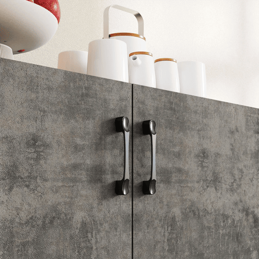 HOMCOM Aparador de 2 Portas de Fechamento Suave Aparador de Sala de Estar com Prateleira Móvel Auxiliar para Cozinha Quarto Entrada 80x37x80 cm Cinza Cimento e Branco Brilho