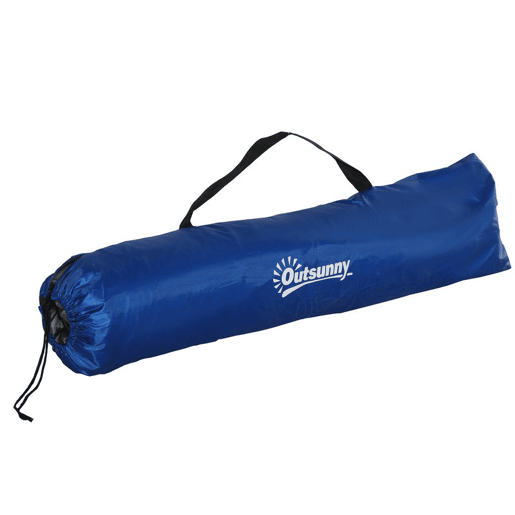 Outsunny Tenda de Praia Dobrável Tenda de Praia Pop-up para 1-2 Pessoas com 2 Portas 2 Janelas e Bolsa de Transporte para Parque Campismo 220x173x120 cm Azul Escuro