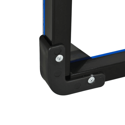 SPORTNOW Tabela de Basquetebol de Parede Cesta de Basquetebol para Exterior 113x61x73 cm Azul e Preto