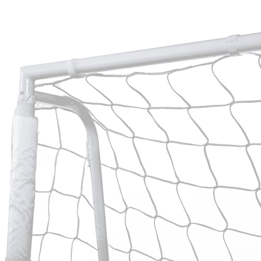 HOMCOM Baliza de Futebol Baliza de Futebol com Suporte de Metal e Rede para Treino e Diversão de Futebol no Jardim Ar Livre 186x62x123 cm Branco