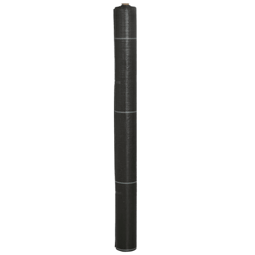 Outsunny Rolo de Malha Anti-Ervas 2x25 m Malha Geotêxtil 60 gm² para Controlo de Ervas Daninhas de Jardim Malha Anti-Ervas Preta